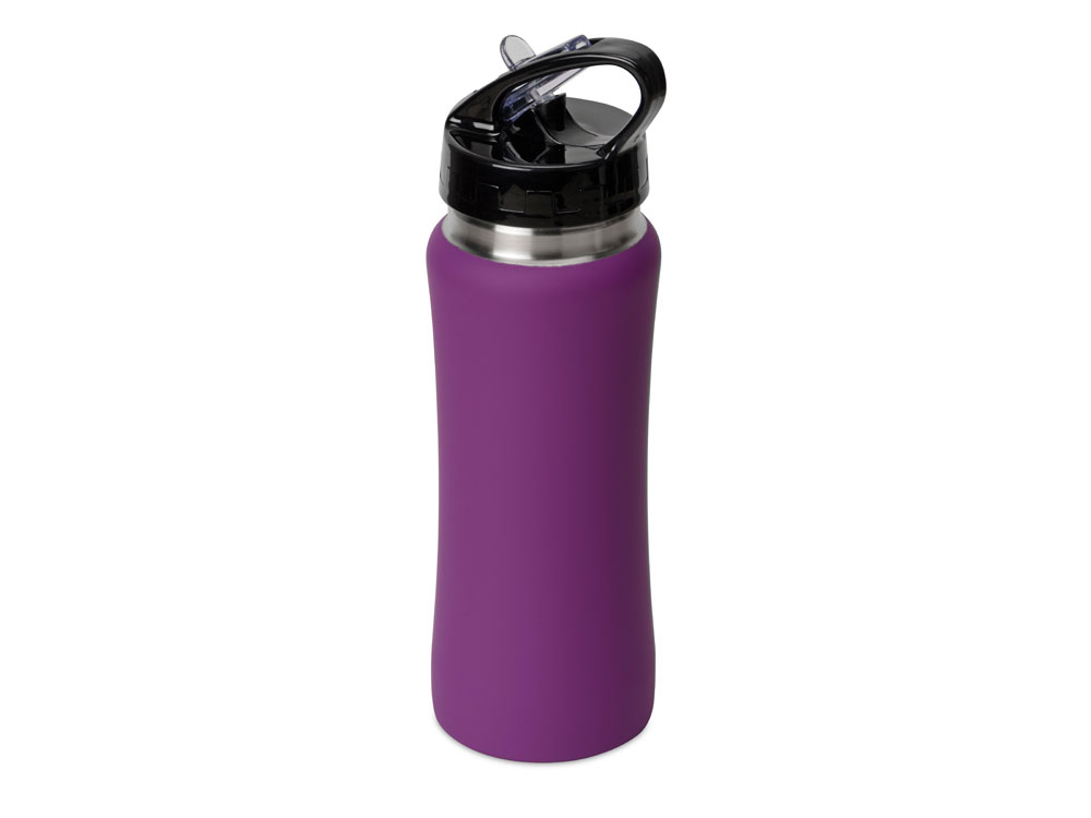 Бутылка спортивная из стали фиолетовая
